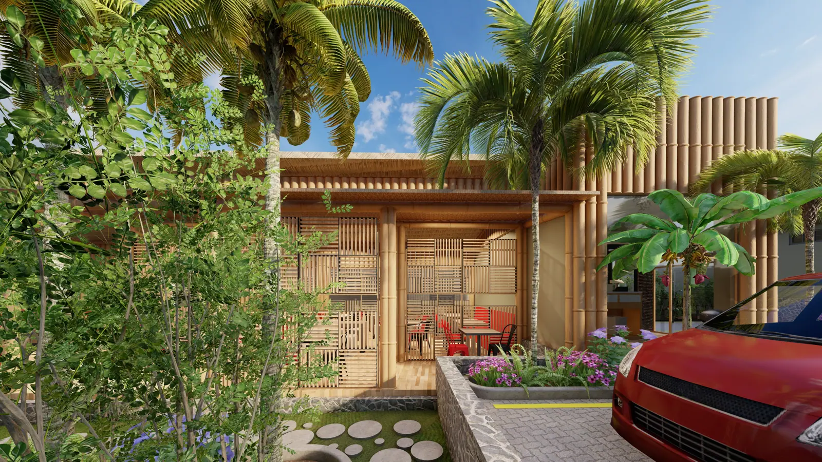 Green Yard, street view render