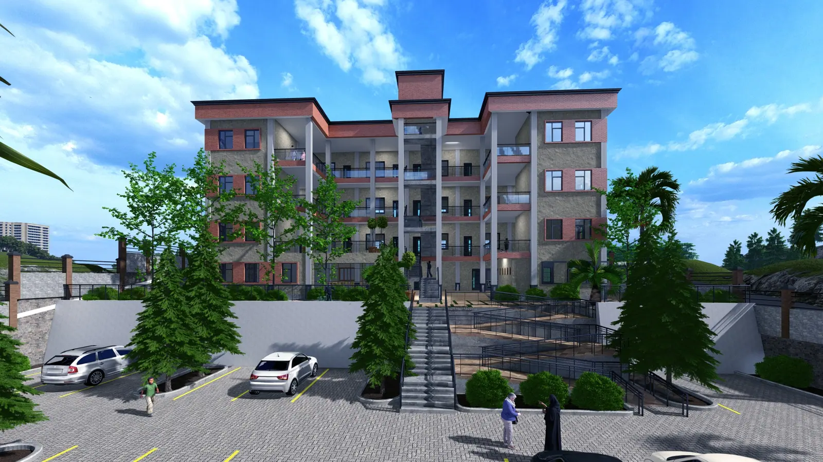 Muyenga School, render